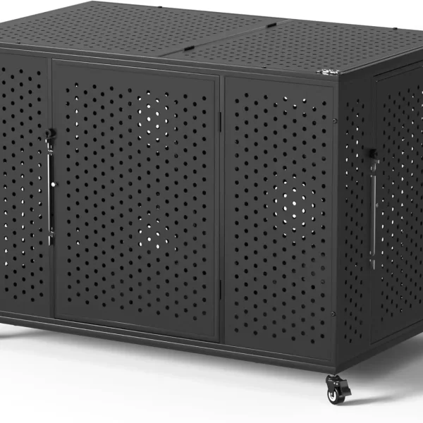 48" Heavy Duty Dog Crate. High Anxiety. Self-Locking Latch, Escape-Proof Steel