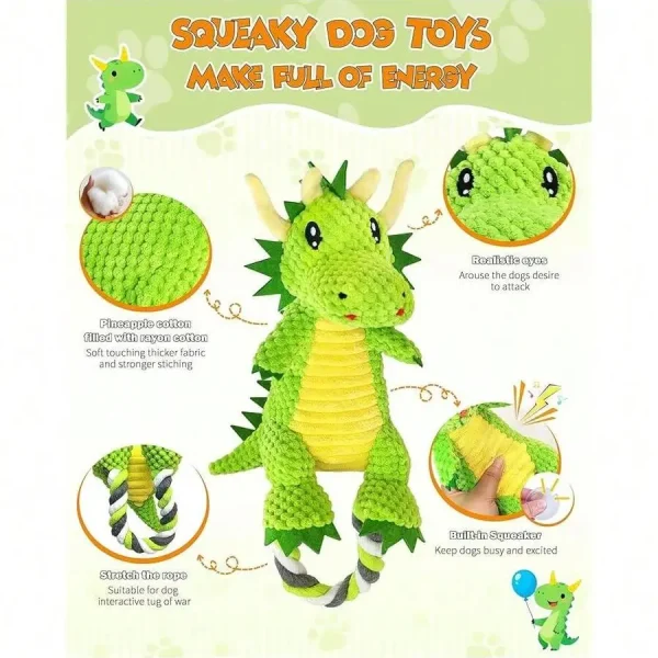 Squeaky Chew Toy, Small Medium & Large Dogs