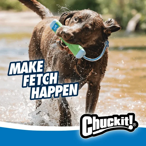 Bumper Fetch Stick, Floats In Water, Tough Rubber, Nylon,
